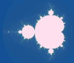 Mandelbrot fractal thumbnail with glowing teal and orange detail.